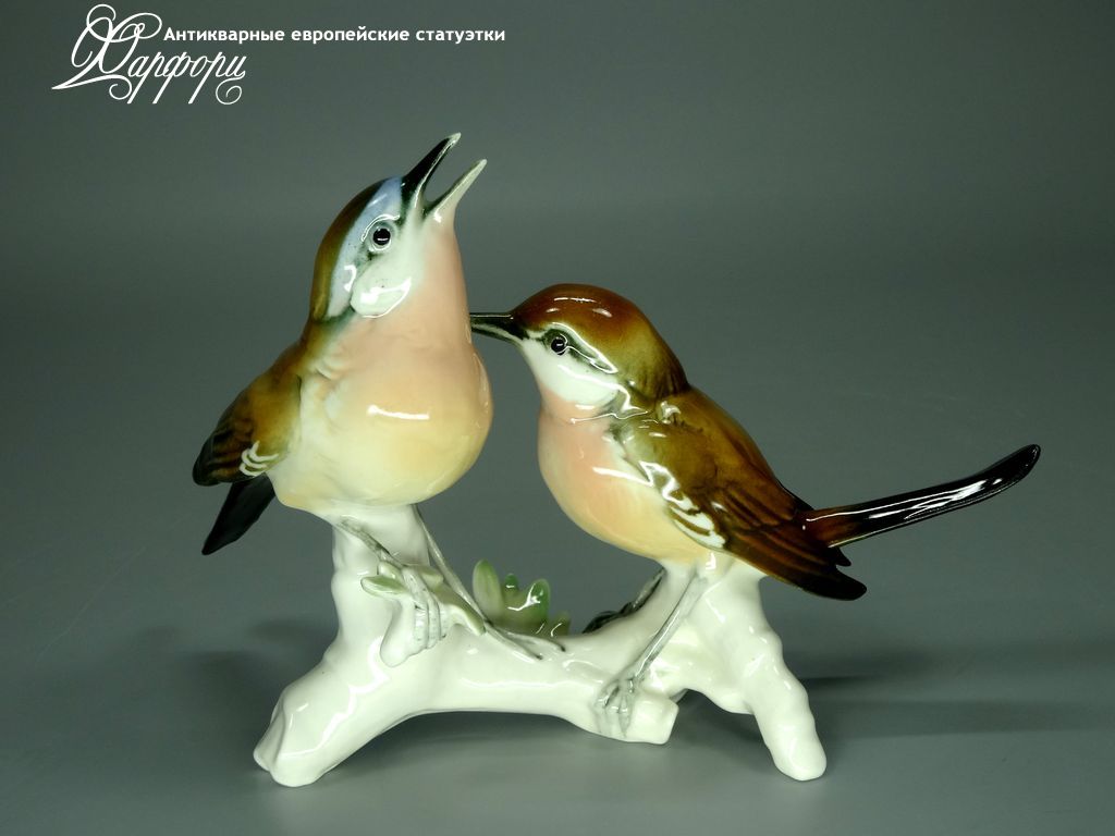 Купить фарфоровую статуэтку KARL ENS Малиновки